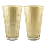 9" Cut Crystal Vase Asst - Champagne