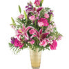 9" Cut Crystal Vase Asst - Champagne