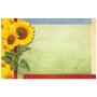 Enclosure Card - Sunflowers with multi color borders textured