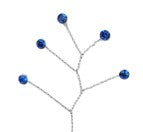 Sapphire Quintette - Silver Stem