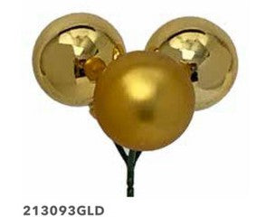 35 MM Plastic Ball Pick - Gold