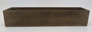 20x4x4"H Wood Container Rustic Finish
