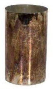 Mercury Glass Burnt Gold Cylinder 6.5" x 3.5"