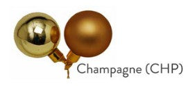 35 MM Matte/Shiny Ball, Champagne Asst