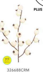 Pick, 18mm Pepper Berry x 3 Cream