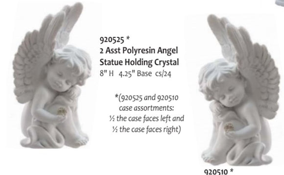 White Polyresin Sitting Angel Assorted