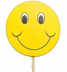 3" x 21" Smiley Face Pick
