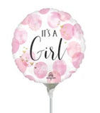 4" Pre-Inflated Baby Girl Balloon