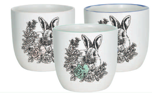 Bunny Design Ceramic Pot