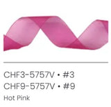 # 3 Chiffon Ribbon - Pink x 100 yd