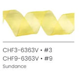# 9 Chiffon Ribbon - White x 100 yd