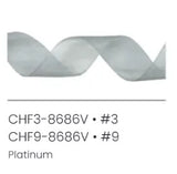 # 9 Chiffon Ribbon - White x 100 yd