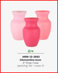 8" Rose Vase - Clementine