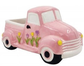 Pink Ceramic Truck