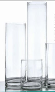 6" x 16" T Clear Glass Cylinder