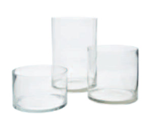 6" x 12" Round Clear Cylinder Vase