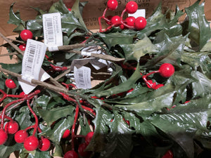 Holly Pick With Red Berries