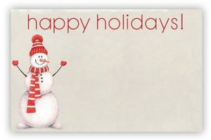 Enclosure Card - Happy Holidays -  Snowman Embrace