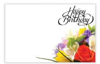Enclosure Card - Happy Birthday -  Bouquet Right Corner