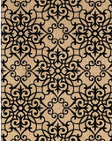 30" x 813' Baroque Black/Kraft Paper Roll