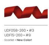 # 3 Double Face Satin Ribbon - Orange x 50 yd