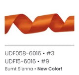 # 3 Double Face Satin Ribbon - Orange x 50 yd