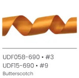 # 3 Double Face Satin Ribbon - Orange x 50 yd