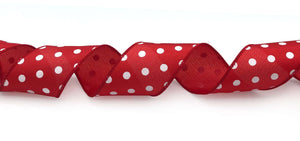 # 9 Dot Ribbon - Red x 50 yd