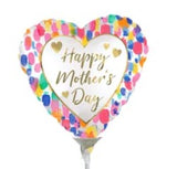 4" Pre-Inflated Happy Mothers Day Balloon