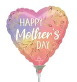 4" Pre-Inflated Happy Mothers Day Balloon