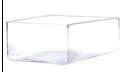 8" x 3.25" T Square Clear Glass Planter