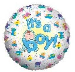 18" It's A  Boy Baby Balloon