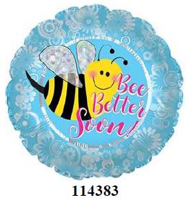17" Bee Better Soon  Balloon