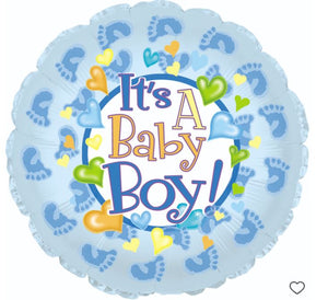 17"Baby Boy Footsies Balloon