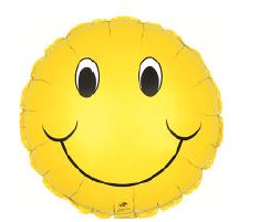 9" Pre-Inflated  Smiley Face Balloon