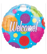 18" Colourful Welcome Mylar balloon
