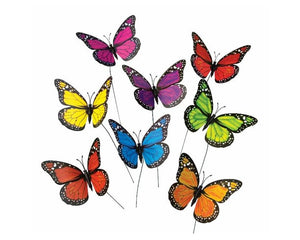 4" Winged Melody Butterfly Picks Assorted