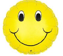 4" Pre-Inflated Smiley Face Balloon