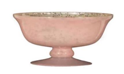 SNK Antique Burnt Pink Glass Bowl