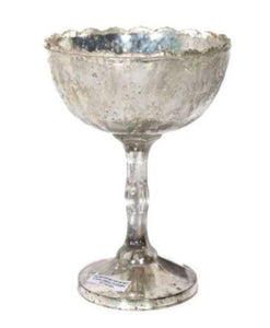 Mercury Silver Pedestal Bowl 6"