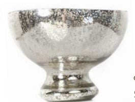Antique Silver Pedestal Bowl 7.5x5