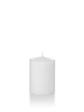 3" x 4" Yummi Pillar Candles - white
