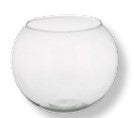 6" Plain Bubble Bowl - Clear