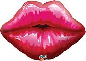 30" Big Red Kissy Lips Balloon
