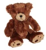 11" Puffy Bear Dark Brown