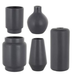 Mod Bauble Bud Vase Assortment - Charcoal