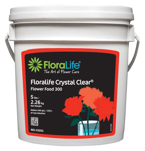 Floralife CRYSTAL CLEAR® Flower Food 300 Powder, 5 lb.