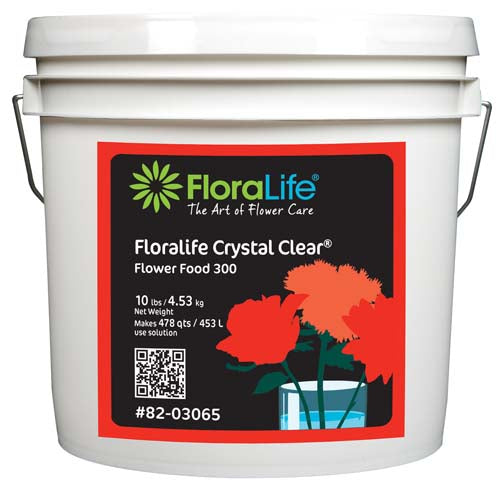 Floralife CRYSTAL CLEAR® Flower Food 300 Powder, 10 lb.