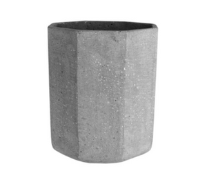 5" Octa Vase - Grit Grey