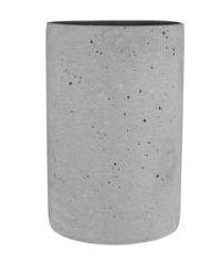 7.5" Cylinder Vase - Grit Grey